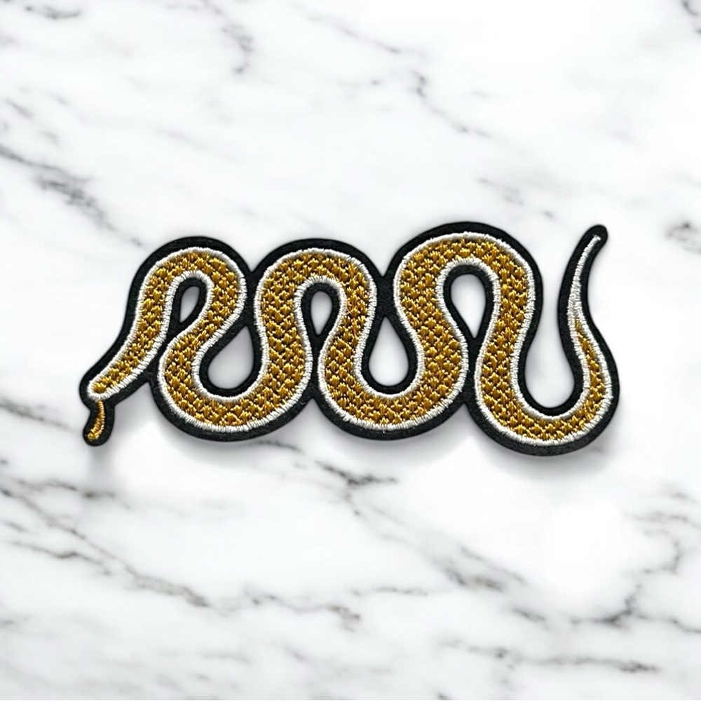 Snake Embroidered Patch